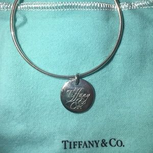 Tiffany & Co. Round Tag Bangle Bracelet